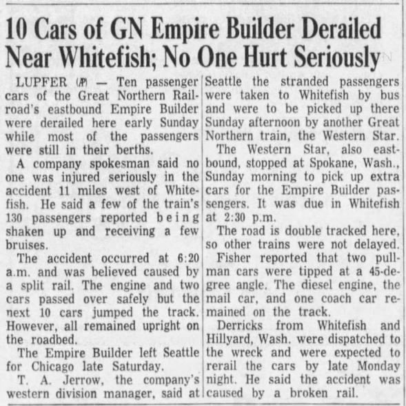Clipping from The Missoulian
